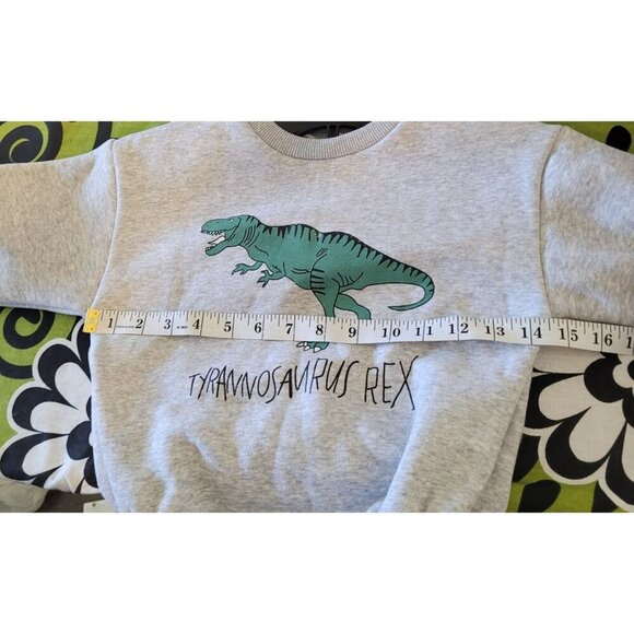 Jessyca Kids size 80 US 1 2 Snap fleece lined long sleeve sweatshirt romper Dino - Picture 10 of 13